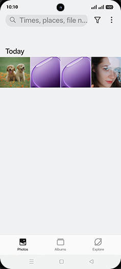 Step 3: Tap on Albums tab.