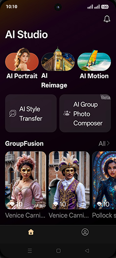 Step 3: Tap on AI Reimage.
