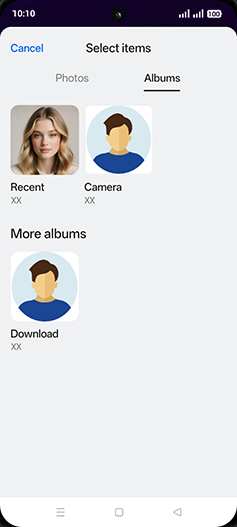 Step 8: Tap on Image folder.