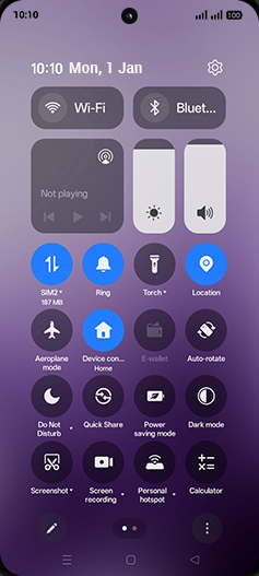 Step 2: Tap on Mobile data icon.