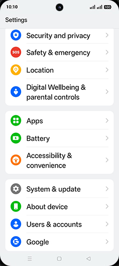Step 3: Tap on System & updates.