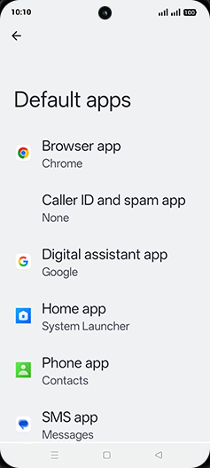 Step 5: Tap on Browser app.