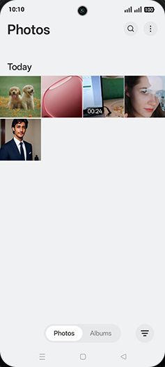 Step 3: Tap on Albums tab.