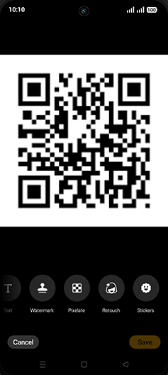 Step 7: Swipe left for Pixelate option.