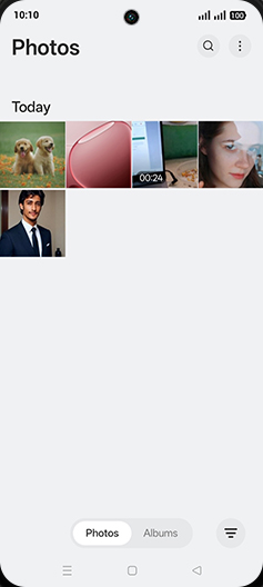 Step 3: Tap on Albums tab.
