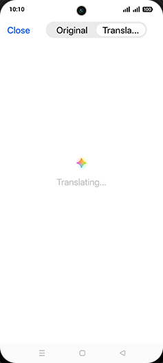 Step 9: Translating document.