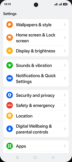 Step 3: Tap on Wallpaper & style.