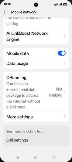 Step 4: Tap on Data usage.