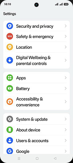 Step 3: Tap on System & updates.