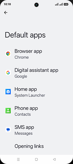 Step 5: Tap on Browser app.