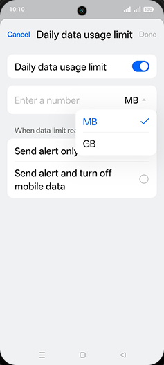 Step 11: Tap on desired Option.