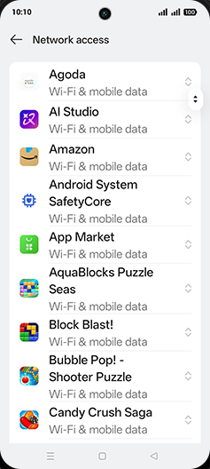 Step 6: Tap on desired App.