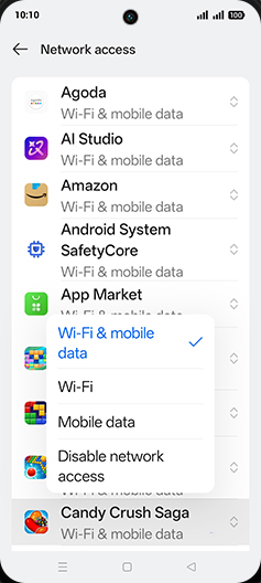 Step 7: Tap on desired option.