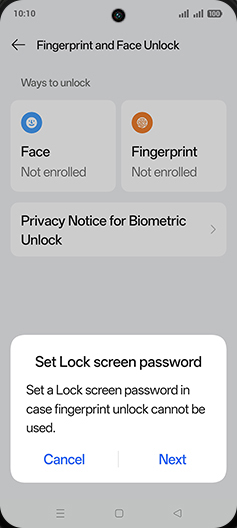Step 8: Tap on Next.