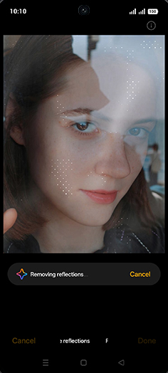 Step 11: Removing reflections.