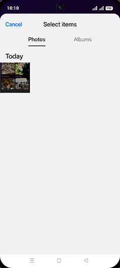 Step 7: Tap on Albums tab.