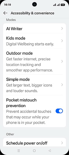 Step 4: Tap on AI Writer.