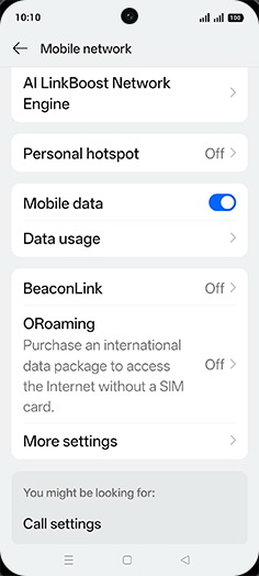 Step 4: Tap on Data usage.