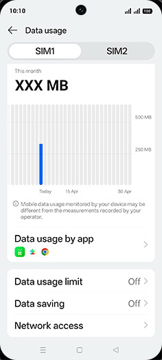 Step 5: Tap on Data saving.