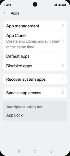 Step 4: Tap on Default apps.