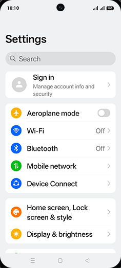 Step 3: Tap on Mobile network.