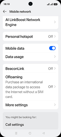 Step 4: Tap on Data usage.