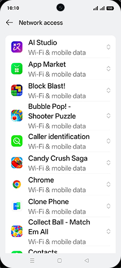 Step 6: Tap on desired App.