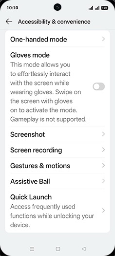 Step 4: Tap on Screenshot.