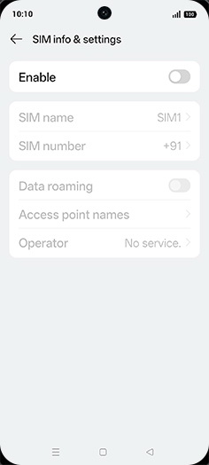 Step 5: Tap on Enable to turn ON.