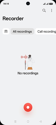 Step 3: Tap on Record icon.