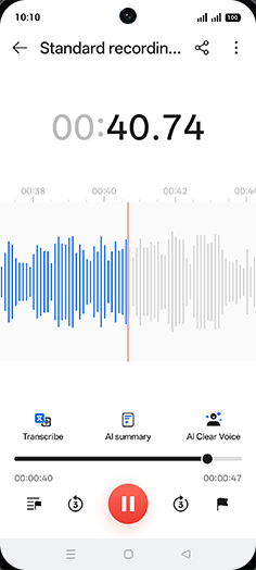 Step 8: Listen recording.