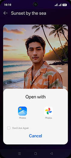 Step 9: Tap on Photos.