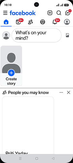 Step 3: Tap on What's on your mind.