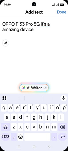Step 6: Tap on AI Writer.