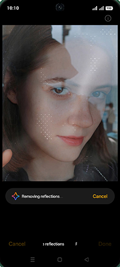 Step 11: Removing reflections.