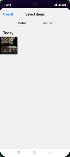 Step 7: Tap on Albums tab.