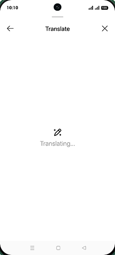 Step 8: Translating document.