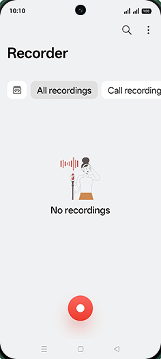 Step 3: Tap on Record icon.