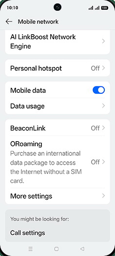 Step 4: Tap on Data usage.