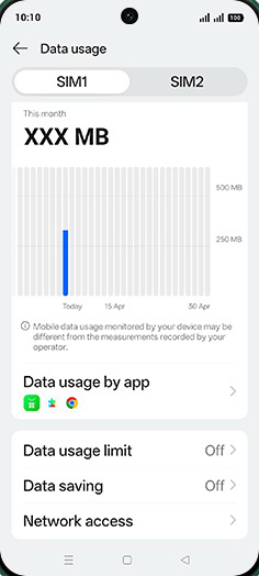 Step 5: Tap on Data saving.