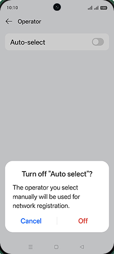 Step 7: Tap on Off.