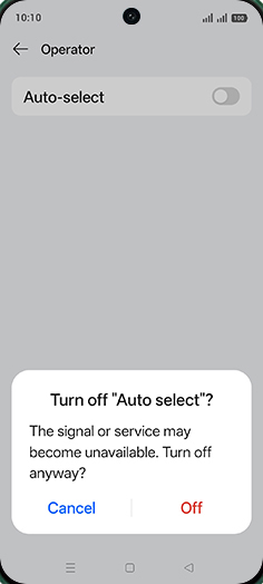 Step 8: Tap on Off.