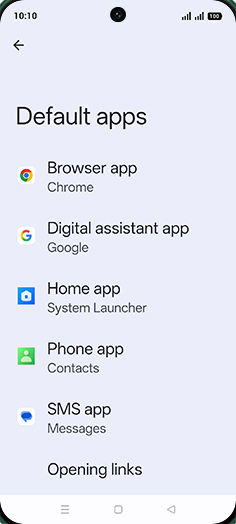 Step 5: Tap on Browser app.