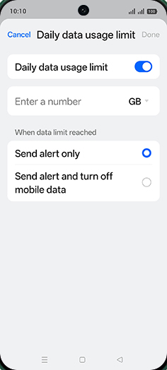 Step 12: Tap on Enter a number.