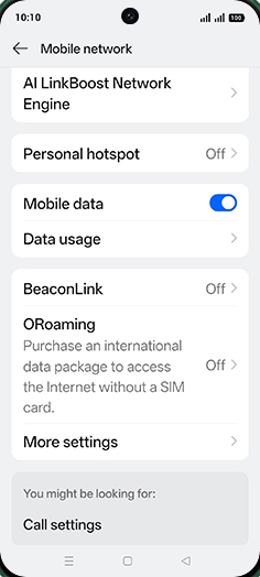 Step 6: Tap on Data usage.