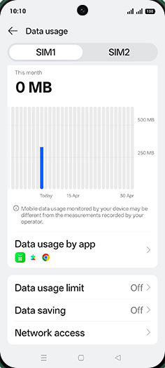 Step 5: Tap on Network access.