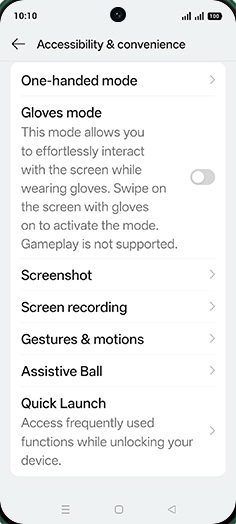 Step 4: Tap on Screenshot.