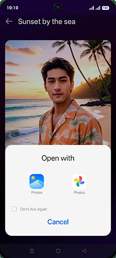 Step 9: Tap on Photos.