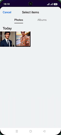 Step 10: Tap on Albums tab.