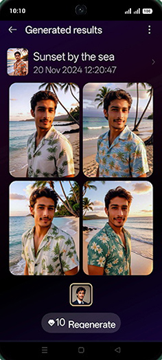 Step 16: Check the generated photos.